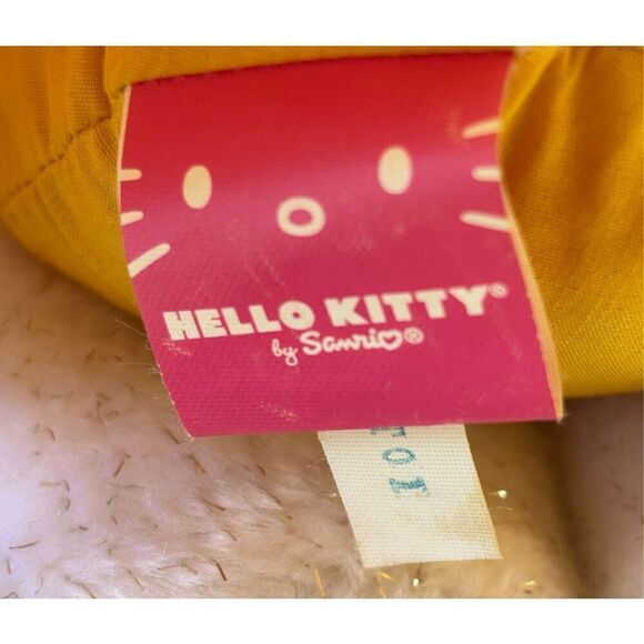 Hello Kitty Sanrio 2010 Orange Dress Shiny Plush - Picture 4 of 5